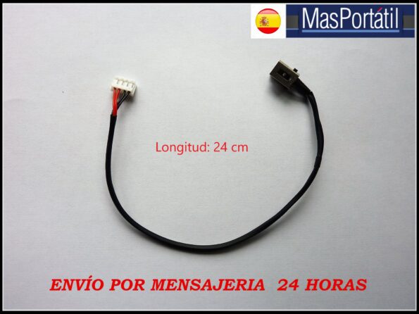 CONECTOR CLAVIJA ALIMENTACION + CABLE DC IN JACK TOSHIBA SATELLITE C855, C855D SERIES