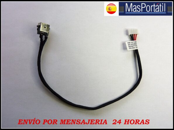 CONECTOR CLAVIJA ALIMENTACION + CABLE DC IN JACK TOSHIBA SATELLITE P50-A P50T-A SERIES