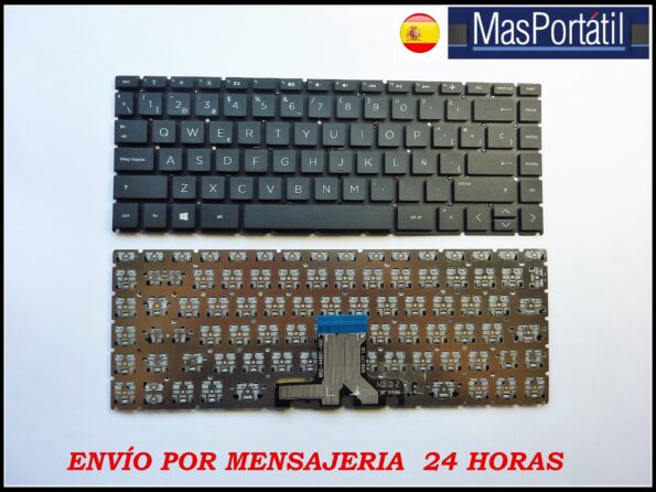 TECLADO ESPAÑOL NUEVO PORTATIL HP PAVILION X360 14-CM SERIES NEGRO