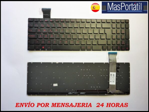 TECLADO ESPAÑOL NUEVO PORTATIL ASUS ROG GL552V  GL552VL  SERIES RETROILUMINADO