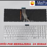 TECLADO ESPAÑOL NUEVO PORTATIL HP PAVILION 15S-EQ1043NS, 15S-EQ1042NS RETROILUMINADO LETRAS BLANCAS