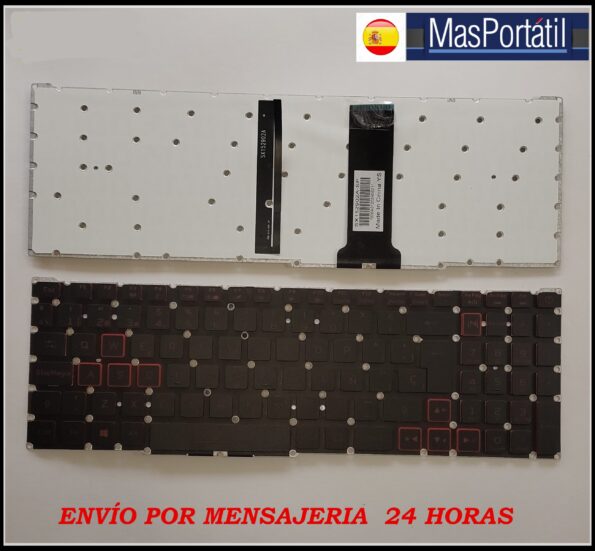 TECLADO ESPAÑOL NUEVO PORTATIL ACER NITRO 5 AN515-43 SERIES