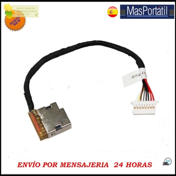 CONECTOR CLAVIJA ALIMENTACION+CABLE DC IN JACK HP PROBOOK 450 G3 SERIES