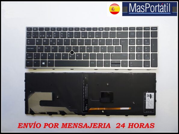 TECLADO ESPAÑOL NUEVO PORTATIL HP ELITEBOOK 855 G5 RETROILUMINADO