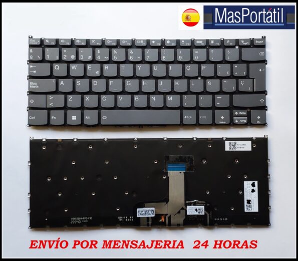 TECLADO ESPAÑOL NUEVO PORTATIL LENOVO YOGA 7 14ARB7 RETROILUMINADO